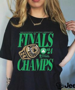 2023 24 NBA Finals Champs Boston Celtics Ring Shirt