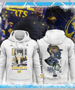 2023 Champs Houston Tx Cfp National Championship Thank You Coach Harbaugh Hoodie