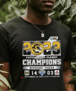 2023 Cotton Bowl Classic Missouri Tigers Champions 14 03 OSU shirt