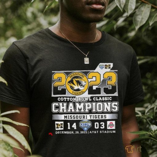 2023 Cotton Bowl Classic Missouri Tigers Champions 14 03 OSU shirt