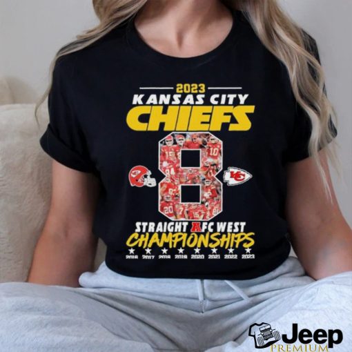 2023 Kansas City Chiefs 8 Straight Afc west Championships shirt