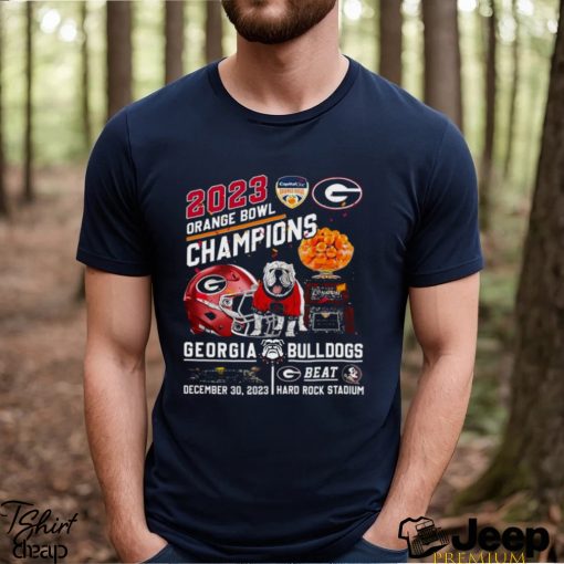 2023 Orange Bowl Champions Georgia Bulldogs Beat Florida State Seminoles December 30 2023 Hard Rock Stadium T Shirt