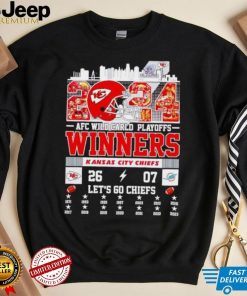 2024 AFC Wild Card Playoffs Winners Kansas City Chiefs let’s go Chiefs shirt