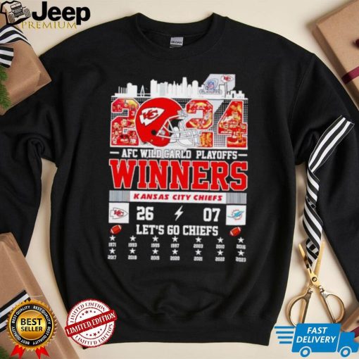 2024 AFC Wild Card Playoffs Winners Kansas City Chiefs let’s go Chiefs shirt