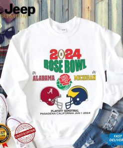 2024 Alabama And Michigan rose bowl graphic 2024 T Shirt