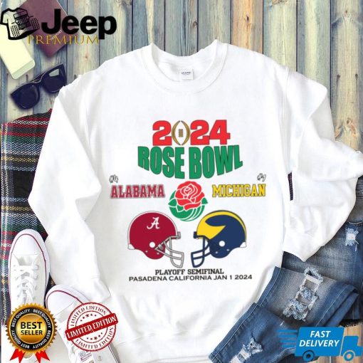 2024 Alabama And Michigan rose bowl graphic 2024 T Shirt