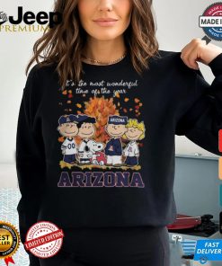 2024 Arizona Wildcats x Peanuts Snoopy Is The Most Wonderful Time Of The Year Shirt