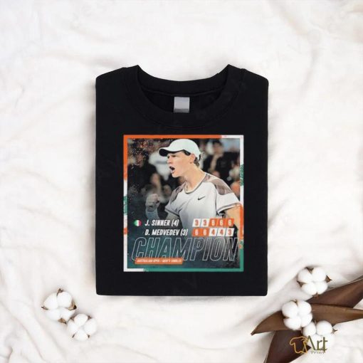 2024 Australian Open Champion Is Jannik Sinner 1st Grand Slam Final And 1st Grand Slam Title shirt