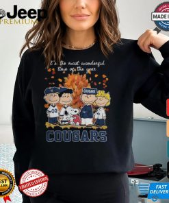 2024 BYU Cougars x Peanuts Snoopy Is The Most Wonderful Time Of The Year Shirt