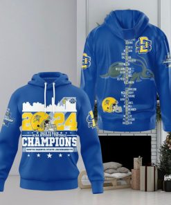 2024 Back To Back Ncaa Division I Football Champions South Dakota State Jackrabbits 3d Shirt Hoodie