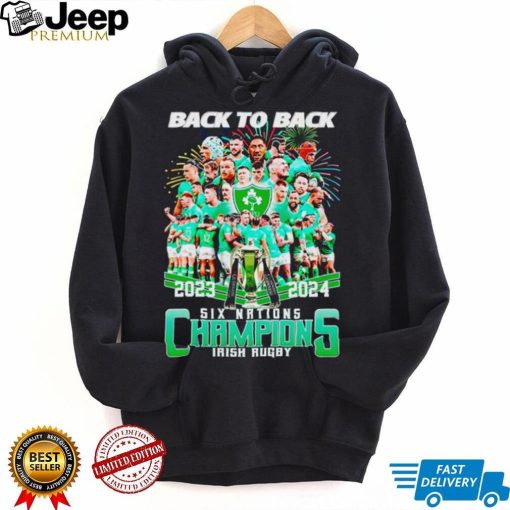 2024 Back To Back Six Nations Champions Irish Rugby shirt