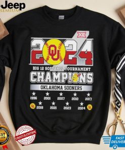 2024 Big 12 Softball Tournament Champions Oklahoma Sooners NCAA T Shirt