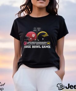 2024 CFP Rose Bowl Game Michigan Wolverines Vs Alabama Crimson Tide Shirt