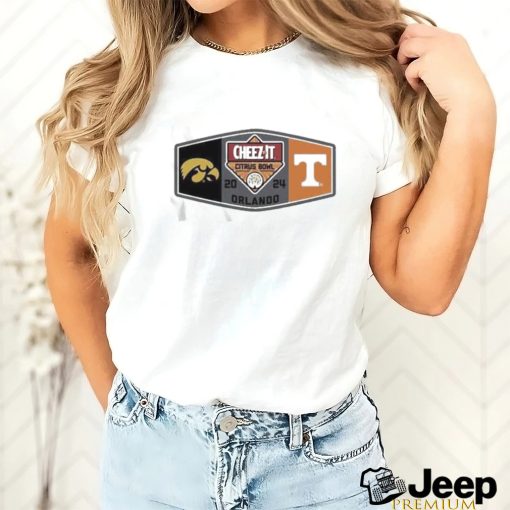 2024 Cheez It Citrus Bowl 2 Team Iowa Hawkeyes vs Tennessee Volunteers Orlando T Shirts