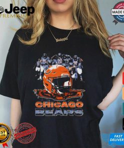 2024 Chicago Bears players with helmet vintage shirt