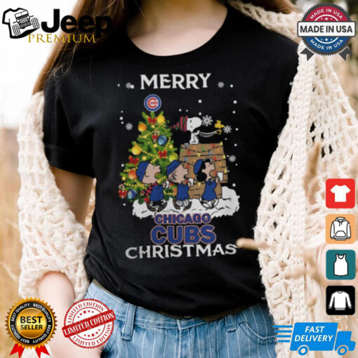 2024 Chicago Cubs Snoopy And Friends Merry Christmas Shirt