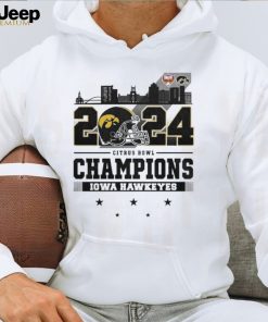 2024 Citrus Bowl Champions Iowa Hawkeyes City Helmet And Logo T Shirt