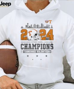 2024 Citrus Bowl Champions Tennessee Volunteers Helmet And Logo T Shirt