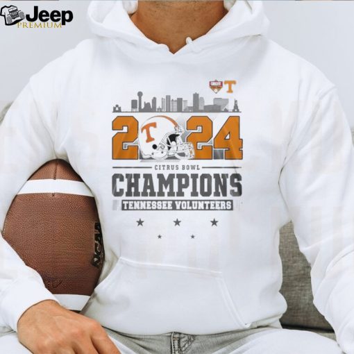 2024 Citrus Bowl Champions Tennessee Volunteers Helmet And Logo T Shirt