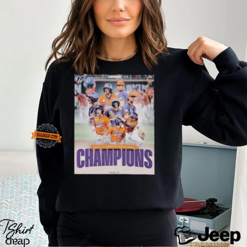 2024 Clemson Tigers Baseball Regional Champions Unisex T Shirt