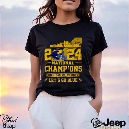 2024 College Football National Champions Michigan Wolverines Let’s go Blue Shirt