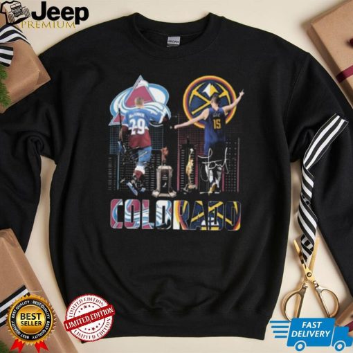 2024 Colorado Sports Team MacKinnon And Nikola Jokic Signatures shirt