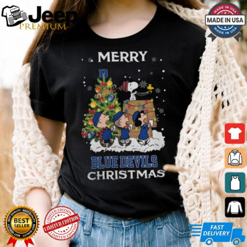 2024 Duke Blue Devils Snoopy And Friends Merry Christmas Shirt