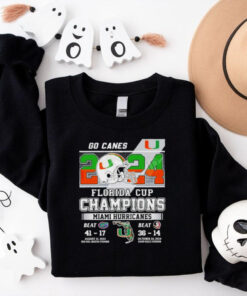 2024 Florida Cup Champions Miami Hurricanes Go Canes shirt