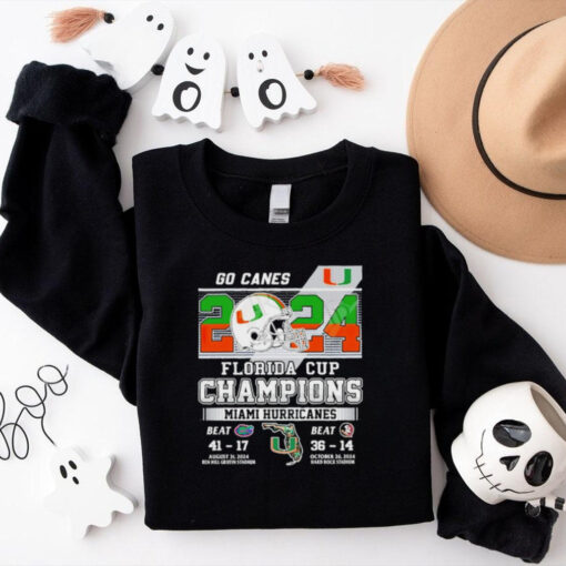 2024 Florida Cup Champions Miami Hurricanes Go Canes shirt