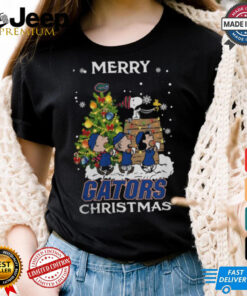 2024 Florida Gators Snoopy And Friends Merry Christmas Shirt Shirt