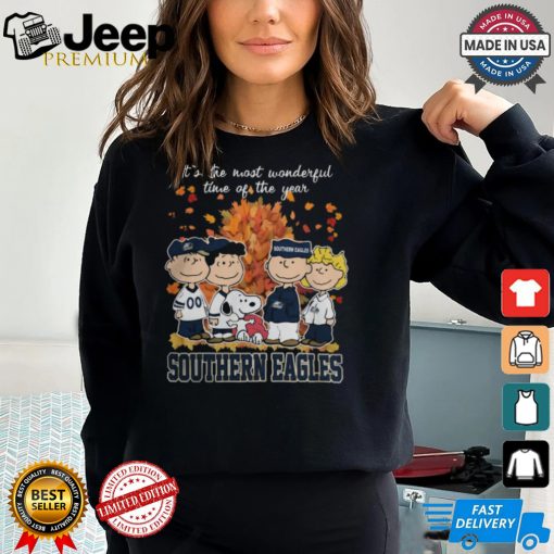 2024 Georgia Southern Eagles x Peanuts Snoopy Is The Most Wonderful Time Of The Year Shirt