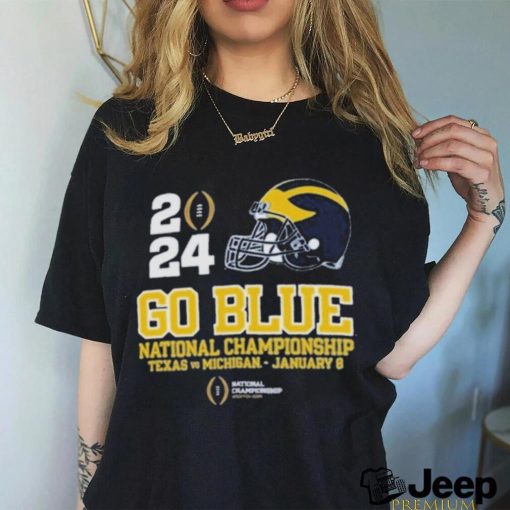 2024 Go Blue National Championship Texas vs Michigan Rose Bowl Shirt