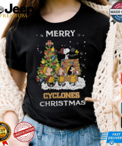 2024 Iowa State Cyclones Snoopy And Friends Merry Christmas Shirt