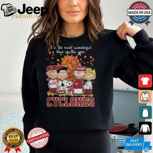 2024 Iowa State Cyclones x Peanuts Snoopy Is The Most Wonderful Time Of The Year Shirt