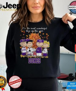 2024 James Madison Dukes x Peanuts Snoopy Is The Most Wonderful Time Of The Year Shirt