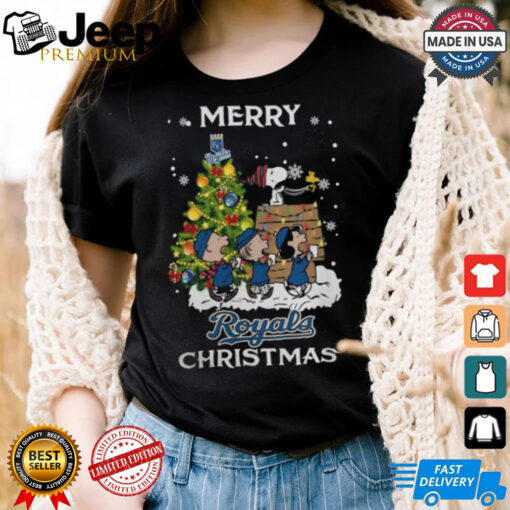 2024 Kansas City Royals Snoopy And Friends Merry Christmas Shirt