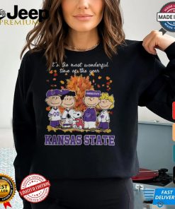 2024 Kansas State Wildcats x Peanuts Snoopy Is The Most Wonderful Time Of The Year Shirt