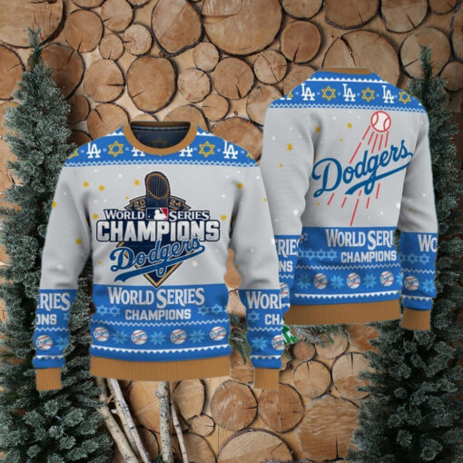 2024 LA Dodgers World Series Champions Blue Ugly Sweater Shirt