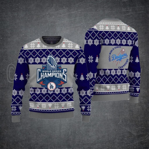 2024 LA Dodgers World Series Champions Ugly Sweater