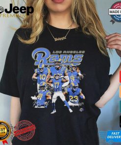 2024 Los Angeles Rams Football player signatures graphic shirt