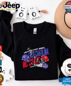 2024 Military Bowl Dueling Helmets East Carolina Nc State shirt