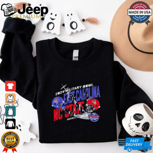2024 Military Bowl Dueling Helmets East Carolina Nc State shirt