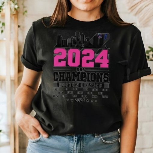 2024 NBA Champions Boston Celtics Skyline Shirt