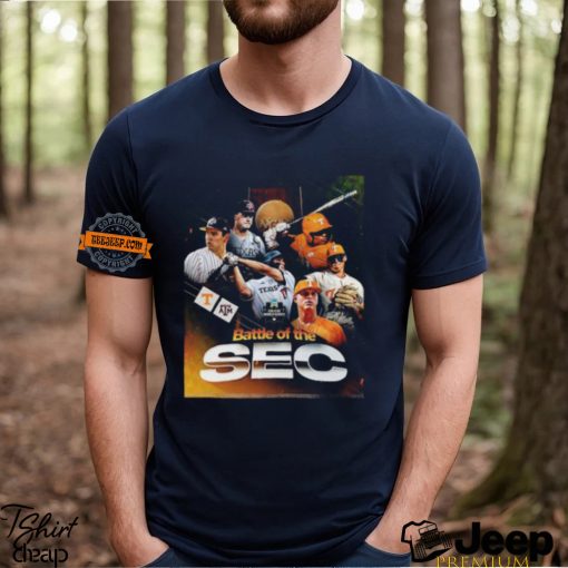 2024 NCAA Division I Men’s College World Series Omaha Tennessee Volunteers Baseball Vs Texas A&M Baseball Battle Of The SEC T Shirt