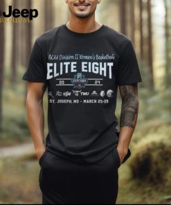 2024 NCAA Division II Women's Basketball Elite Eight ComfortWash 8 Team Logo Tee shirt