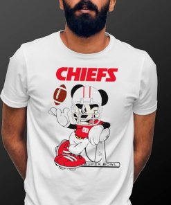 2024 NFL Championship Game Mickey Mouse Super Bowl Kansas City Chiefs football logo shirt