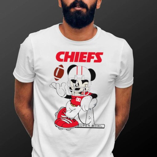 2024 NFL Championship Game Mickey Mouse Super Bowl Kansas City Chiefs football logo shirt