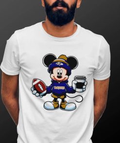 2024 NFL Championship Game Mickey Mouse coffee cup Baltimore Ravens football logo shirt