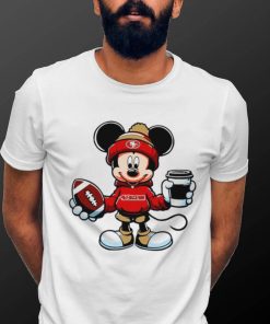 2024 NFL Championship Game Mickey Mouse coffee cup San Francisco 49ers football logo shirt