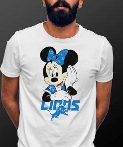 2024 NFL Championship Game Minnie Mouse Detroit Lions football logo shirt